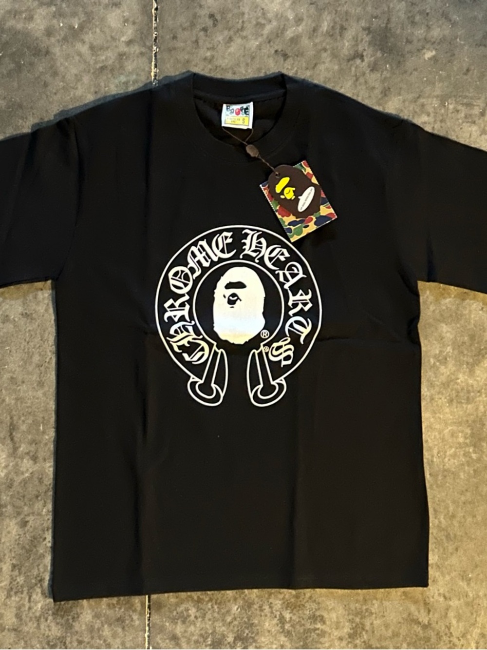 Chrome Hearts Black Tee with White Logo Graphic